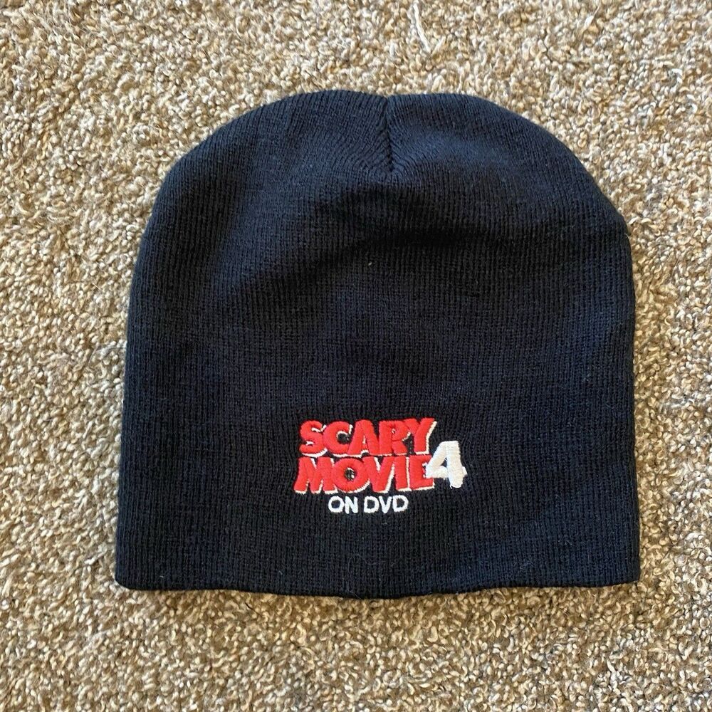 VINTAGE 2006 Scary Movie 4 on DVD Winter Hat Beanie Touque Promo One Size Black